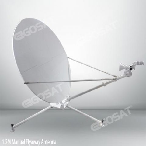 EGOSAT 1.2 meter manual flyaway antenna