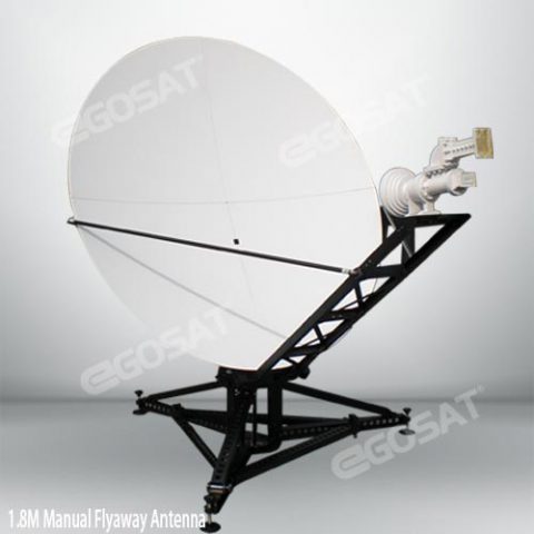 EGOSAT 1.8m manual flyaway antenna